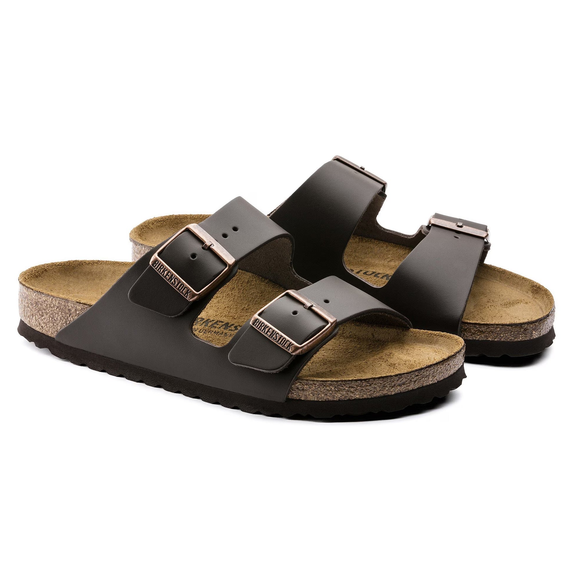 Birkenstock Arizona Natural Leather Dark Brown 51101