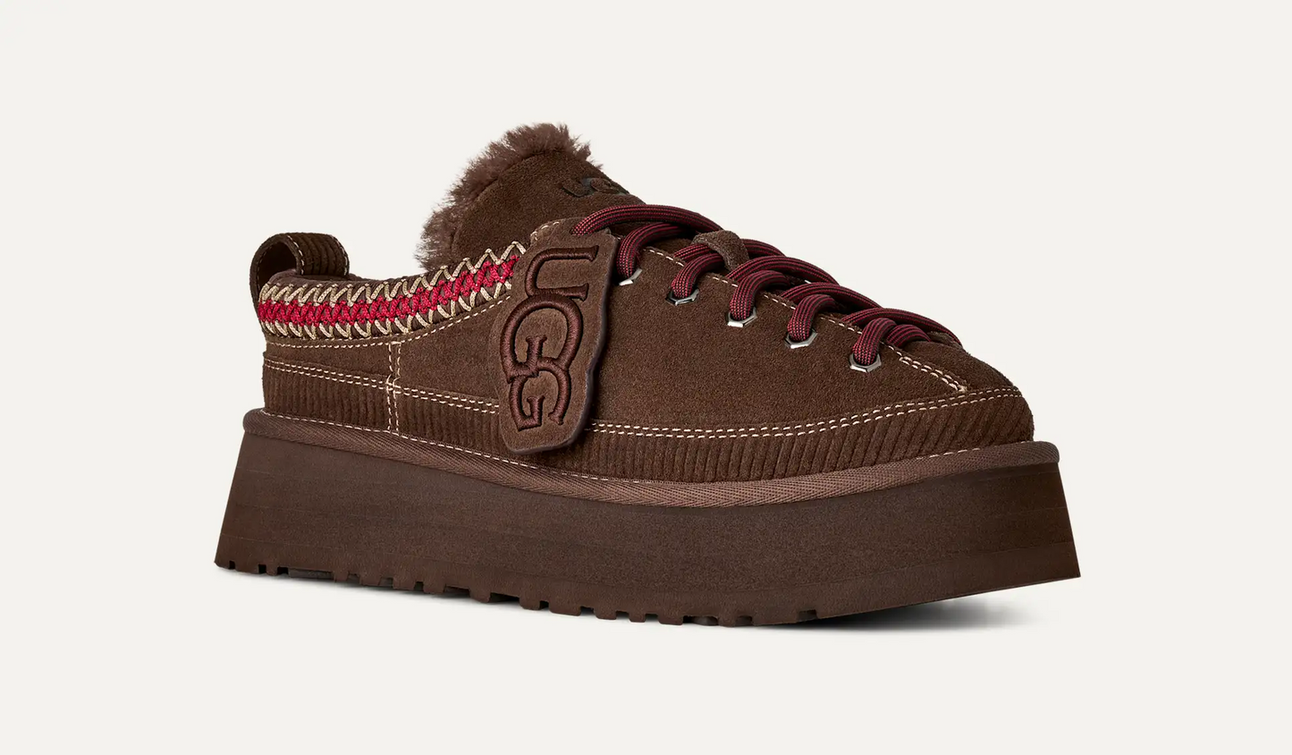 UGG W Heritage Lace-Up Slipper Burnt Cedar 1180361-BCD