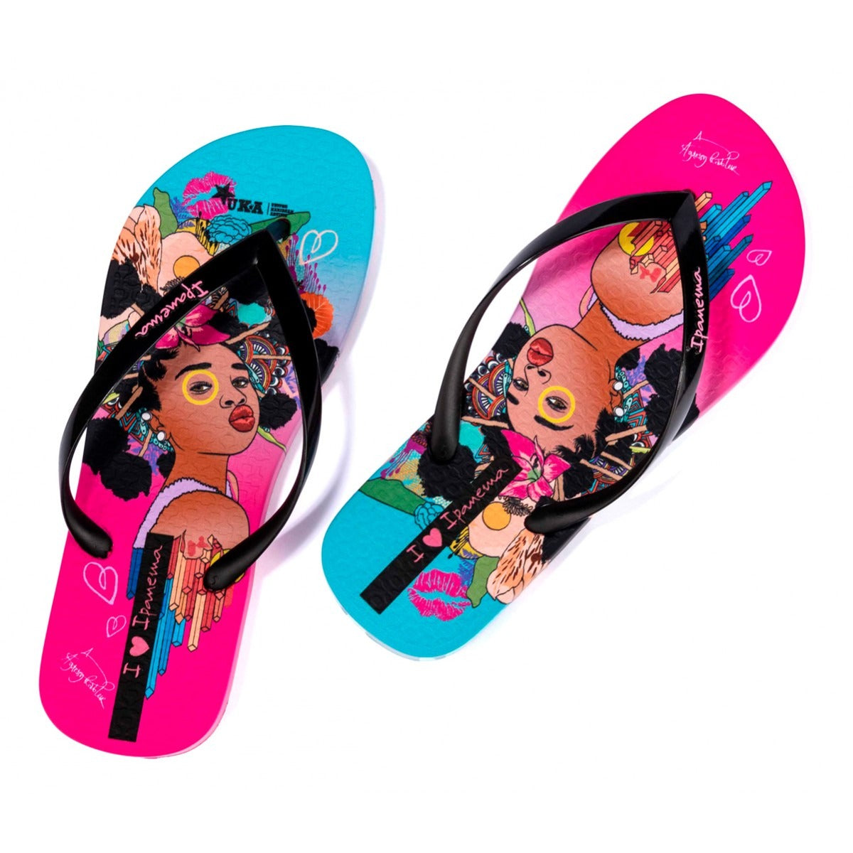 Ipanema Graffiti V Fem Pink/Black/Blue 83814-BN516