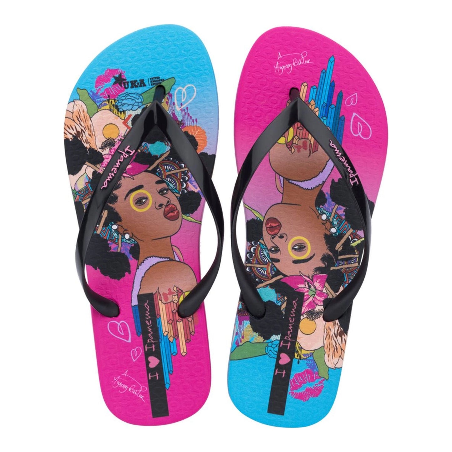 Ipanema Graffiti V Fem Pink/Black/Blue 83814-BN516
