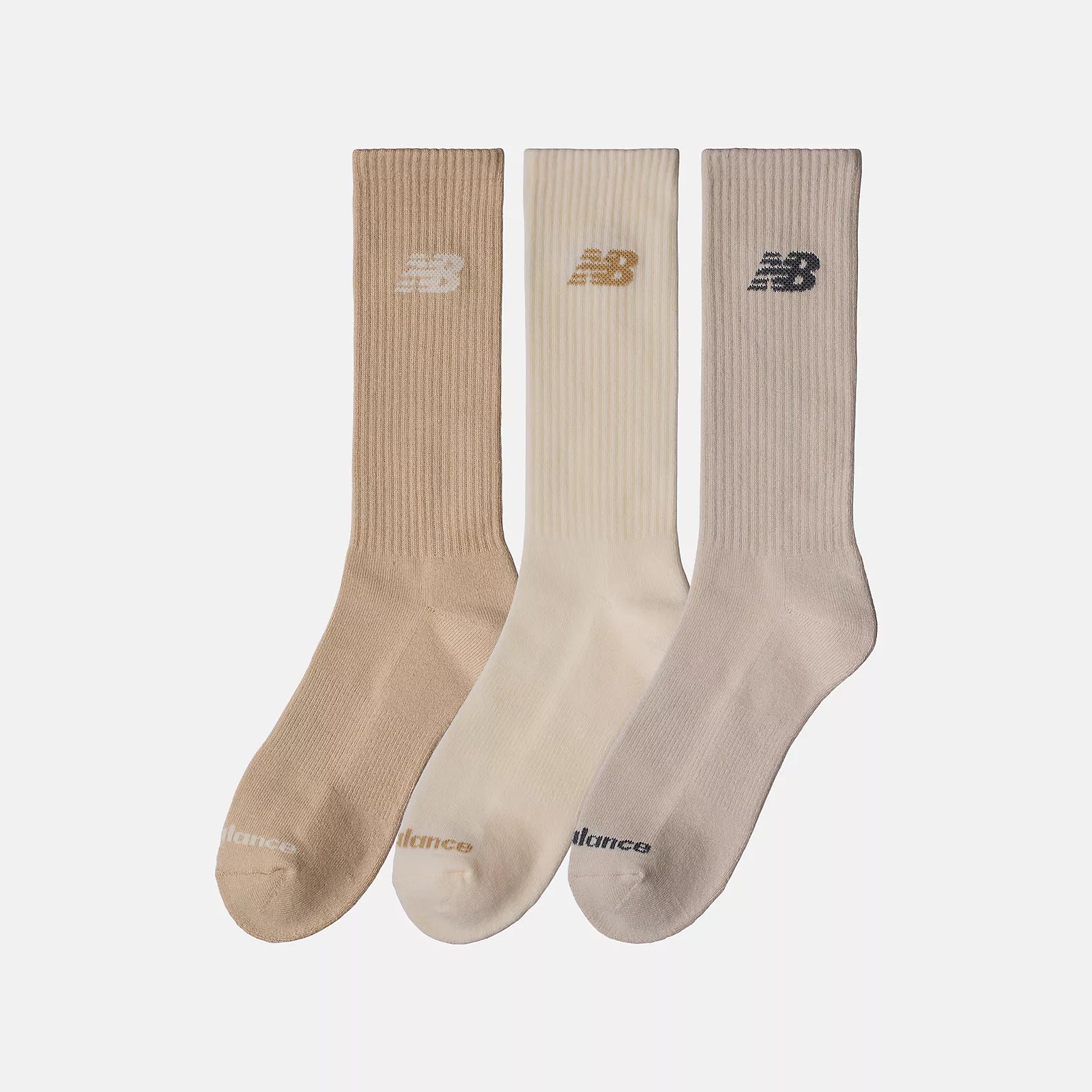 New Balance kojinės Everyday Crew Beige/Brown LAS51293 AS1 3 Pairs