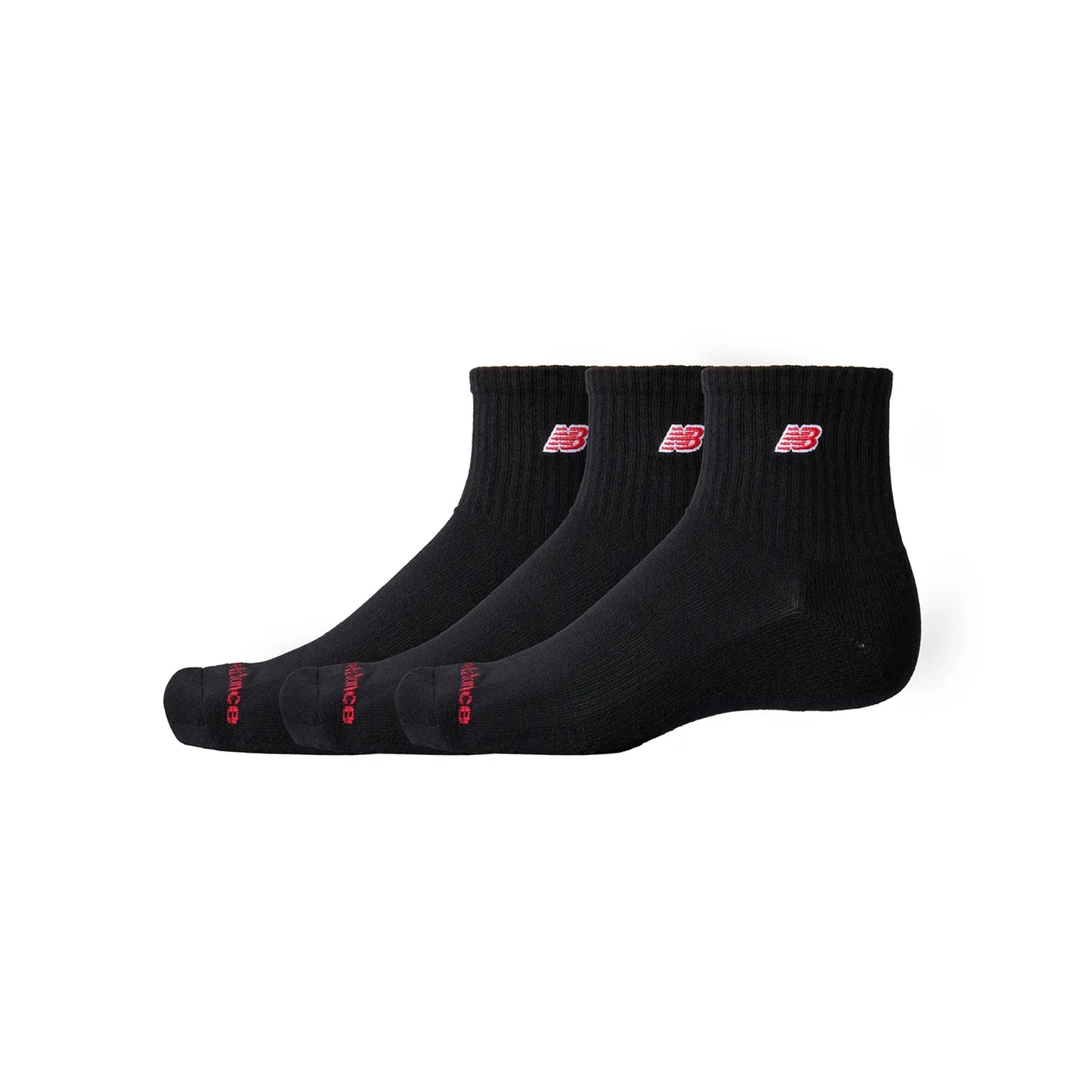 New Balance kojinės Patch Logo Ankle Black LAS51273 3 Pairs
