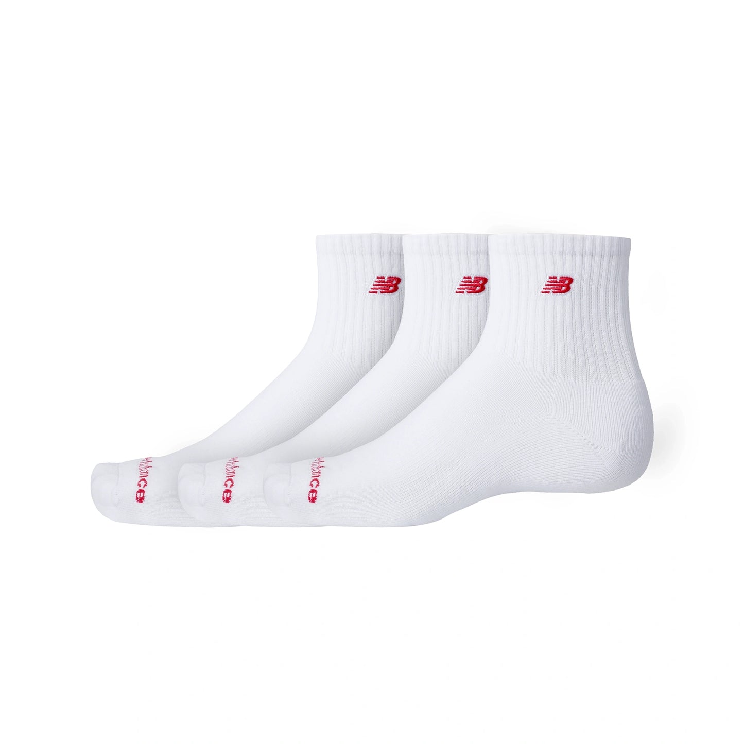 New Balance kojinės Patch Logo Ankle White LAS51273 3 Pairs