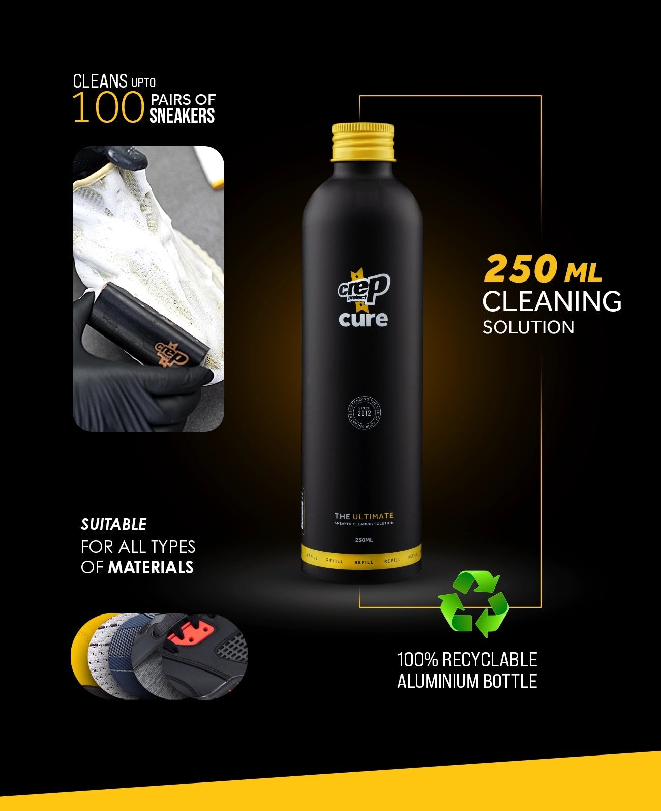 Crep Protect Cure Refill šampūnas batams 200 ml.