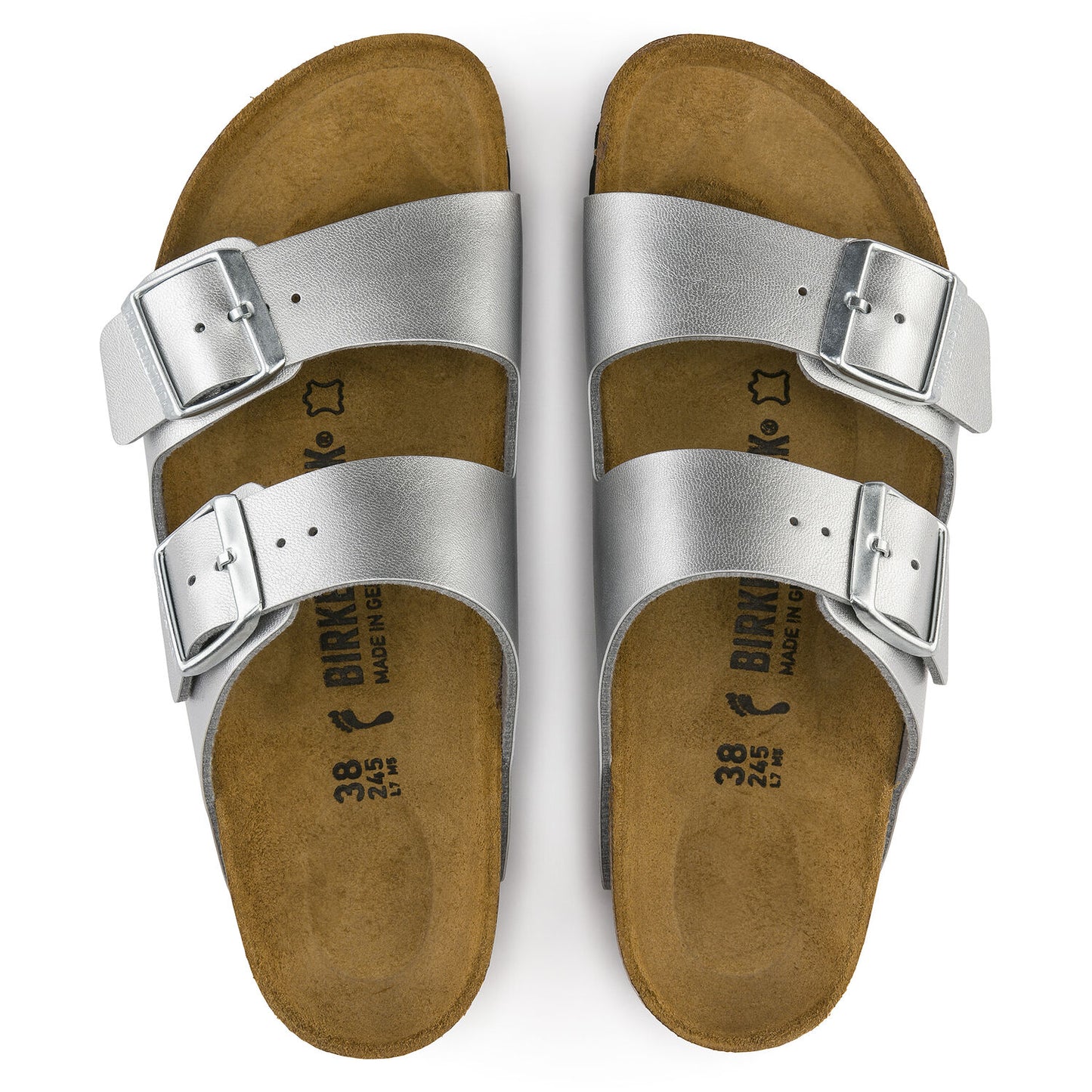 Birkenstock Arizona Birko-Flor Silver 1012283