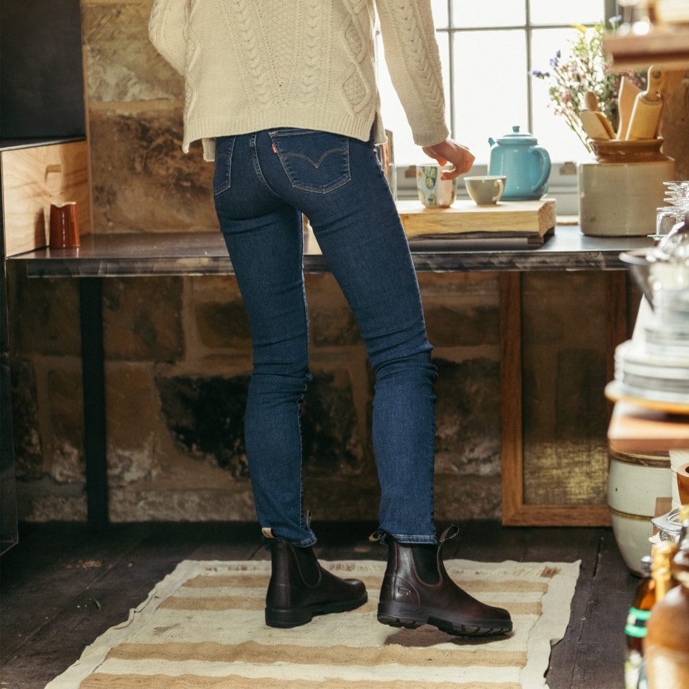 Jeans hot sale and blundstones