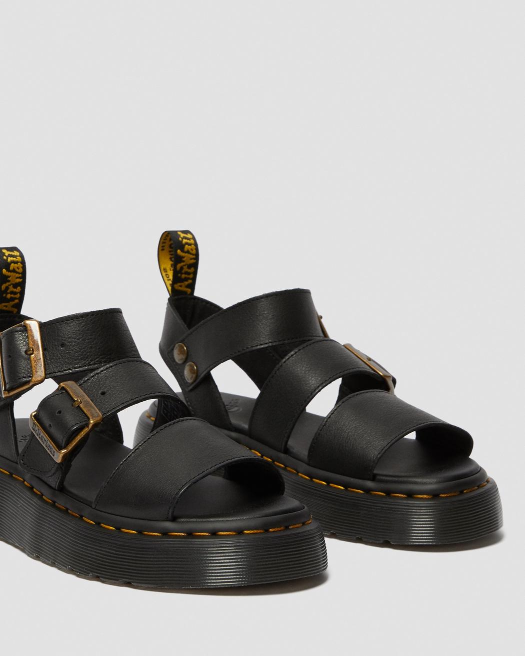 Dr. Martens Gryphon Quad Black Pisa Sandals 25720001