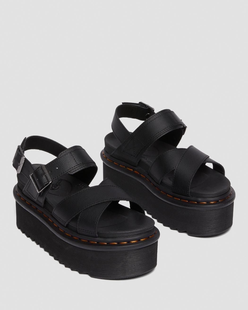 Dr. Martens Voss II Black Hydro Leather Sandals 26799001