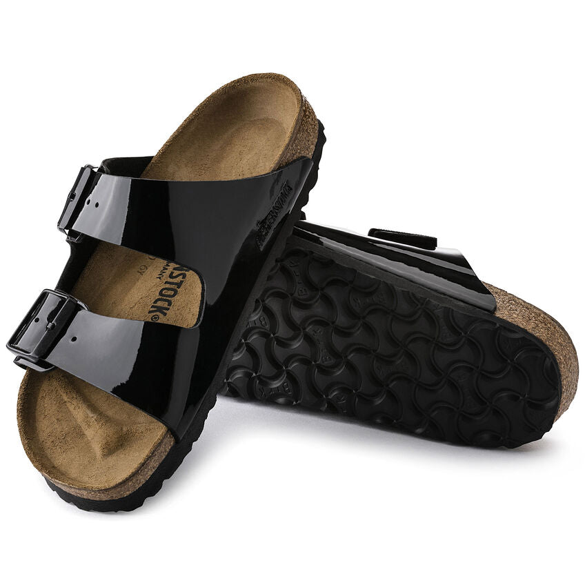 Birkenstock Arizona Birko-Flor Patent Black Narrow Fit 1005292