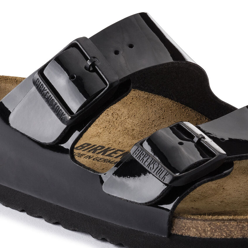 Birkenstock Arizona Birko-Flor Patent Black Narrow Fit 1005292