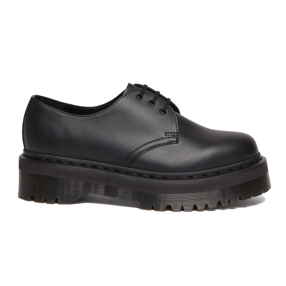 Dr. Martens Vegan 1461 Quad Mono Black Felix Rub Off 30651001