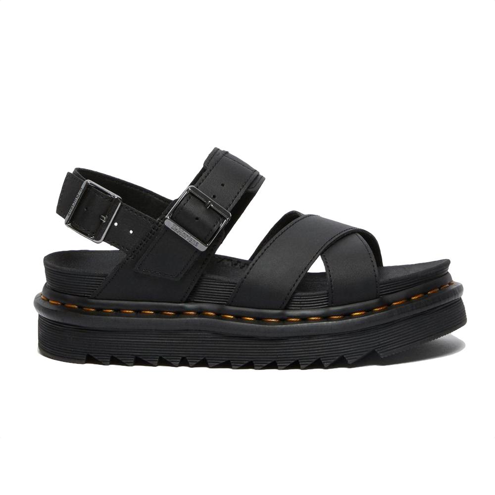 Dr. Martens Voss II Black Hydro Leather Sandals 26799001